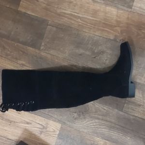 Black over the knee boots